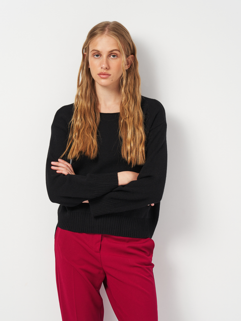 Джемпер жіночий United Colors of Benetton 127BD1N84-700 S Чорний від Rozetka на платформі USKIDKA Акція на Джемпер жіночий United Colors of Benetton 127BD1N84-700 S Чорний від Rozetka