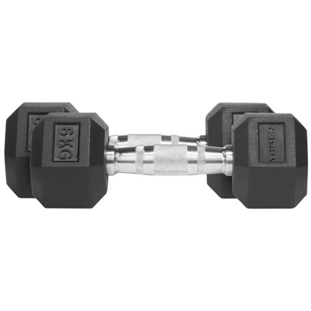 Zestaw hantli Thorn Fit Hex Rubber Dumbbell H1103 2 x 6 kg (5902701512200) - obraz 1