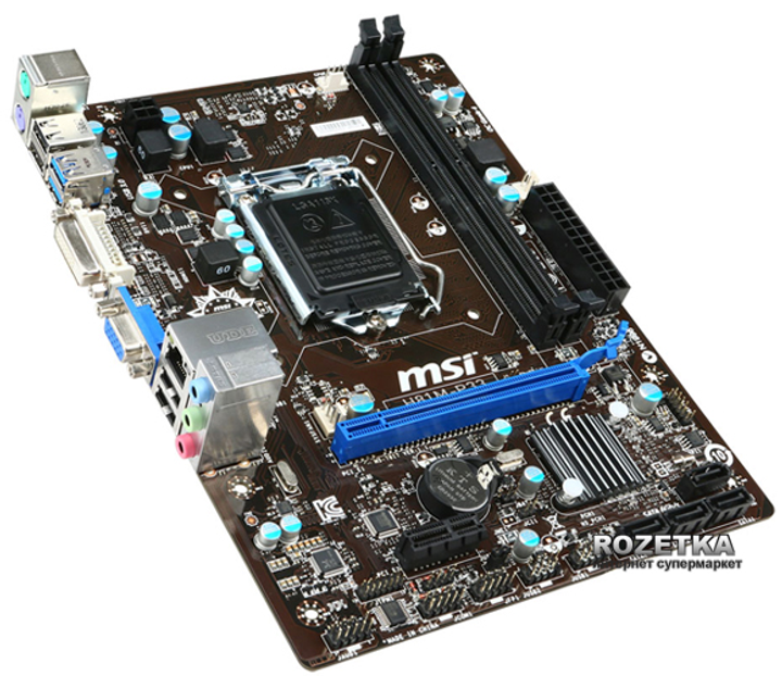 Материнська плата MSI H81M-P33 (s1150, Intel H81, PCI-E 2.0x16) - зображення 3