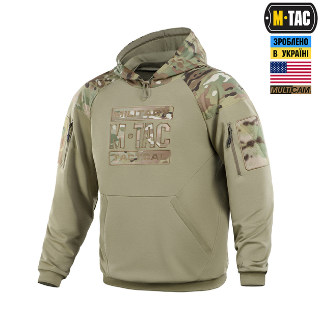 Кофта M-Tac Hoodie Combat Multicam/Tan XL - изображение 1