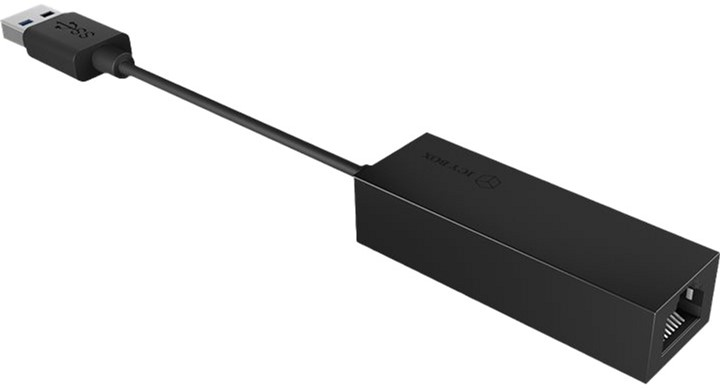 Адаптер Icy Box USB Type-A - RJ-45 Black (4250078168843) - зображення 3