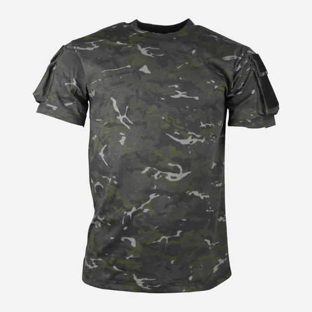 Тактична футболка Kombat UK TACTICAL T-SHIRT M Мультикам Чорна (kb-tts-btpbl-m) - зображення 1