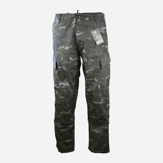 Тактические штаны Kombat UK ACU Trousers S Мультикам Черные (kb-acut-btpbl-s) - изображение 2