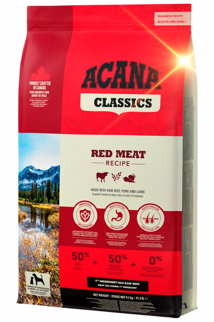 Сухой корм для собак всех пород и возрастов Acana Classics Red 9.7 кг - Фото 2 Сухой корм для собак всех пород и возрастов Acana Classics Red 9.7 кг - изображение 2