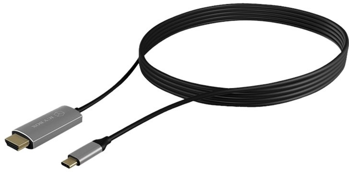 Kabel Icy Box HDMI - USB Type-A 1.8 m Black (4250078166931) - obraz 1