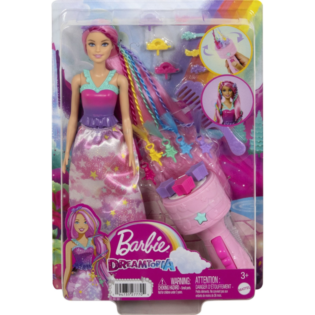 Lalka Barbie Fantasy Dreamtopia Księżniczka Zakręcone pasemka (194735277704) - obraz 1