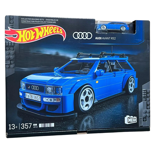 Конструктор Mega Hot Wheels Audi Avant RS2 Колекційний автомобіль для складання (194735188598) - зображення 1