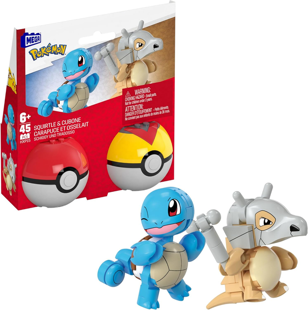 Zestaw klocków Mega Pokemon Squirtle i Cubone (194735235728) - obraz 1