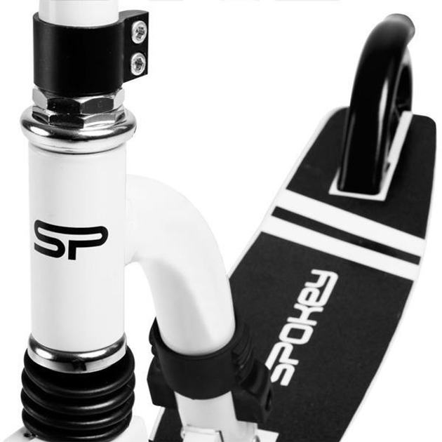 Самокат дитячий Spokey Agent 200 927052 Біло-чорний (5902693270522) - зображення 5