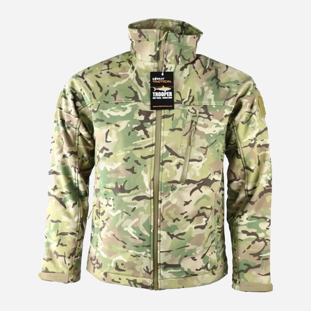 Куртка тактична Kombat UK Trooper Soft Shell Jacket M Мультикам (kb-tssj-btp-m) - зображення 1