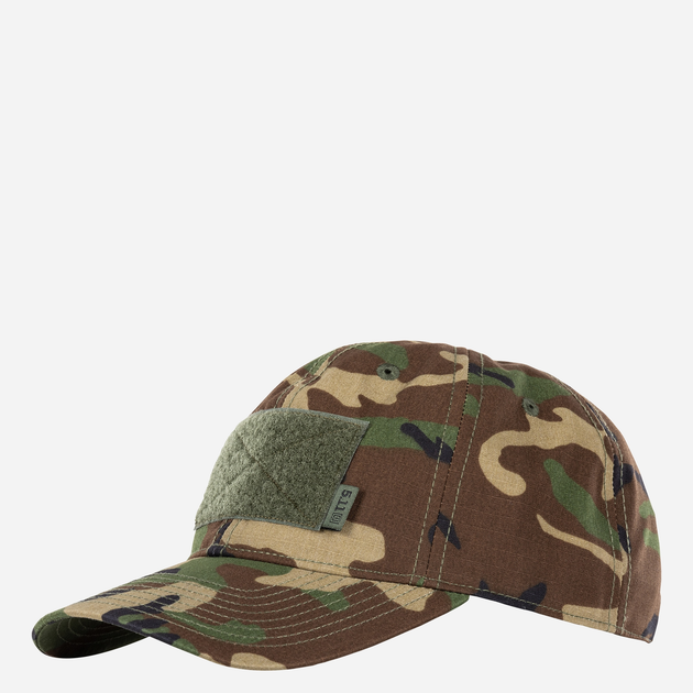 Бейсболка тактическая мужская 5.11 Tactical Flag Bearer Cap 89515-938 One Size Woodland (888579647358) - изображение 1