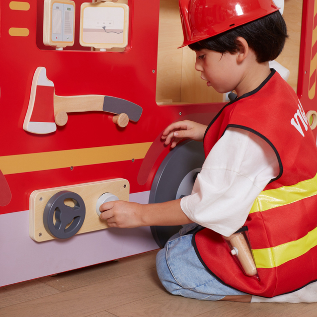 Zestaw do zabawy Viga Toys Wooden Wóz strażacki (6971608447129) - obraz 4