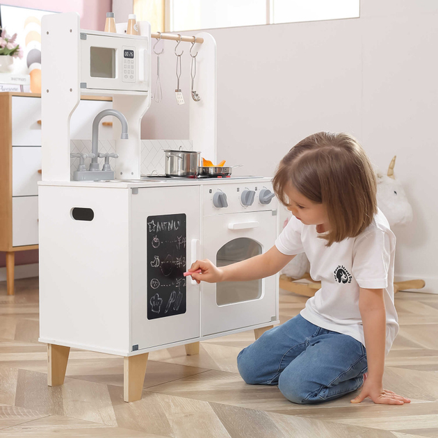 Кухня Viga Toys PolarB Little Chef's Kitchen with Light and Sound Біла (6971608440816) - зображення 8