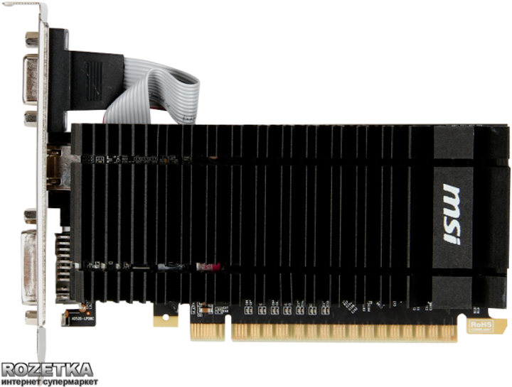 Видеокарта MSI PCI-Ex GeForce GT 610 LP 1024MB DDR3 (64bit) (810/1000 ...