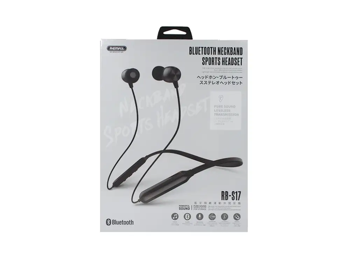 Навушники вакуумні безпровідні Bluetooth Remax RB-S17 Neckband червоні - изображение 2