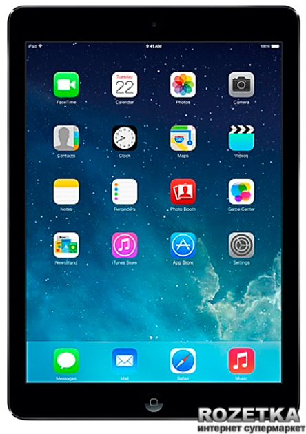 Планшет Apple A1474 iPad Air Wi-Fi 16GB (MD785TU) Space Gray