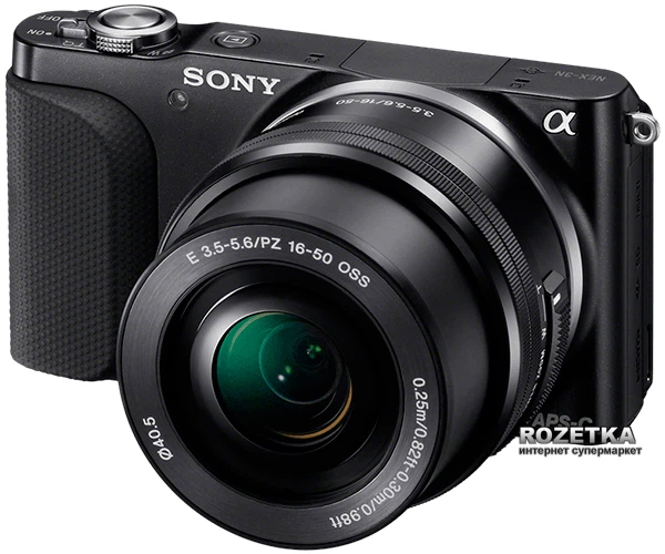 Фотоаппарат Sony NEX-3N 16-50mm Kit Black (NEX3NLB.RU2) купить на