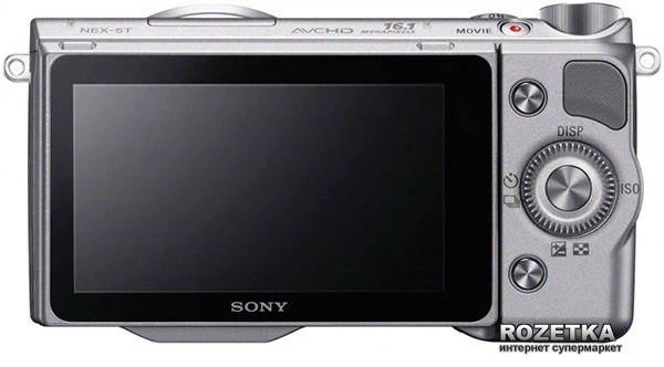 Фотоаппарат Sony NEX-5T 16-50mm Kit Silver (NEX5TLS.RU2) купить на