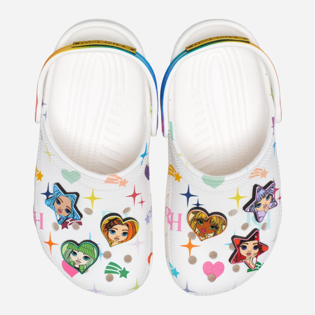 Дитячі крокси для дівчинки Crocs Kids' Classic Rainbow High Clog 208117-90H-J1 31-32 Різнокольорові (196265195992) - зображення 5