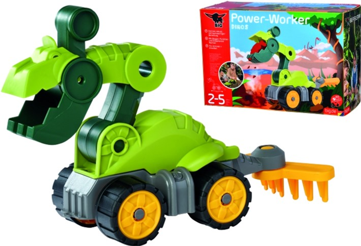 Koparka BIG Power Worker Mini Dino T-Rex (4004943557962) - obraz 1