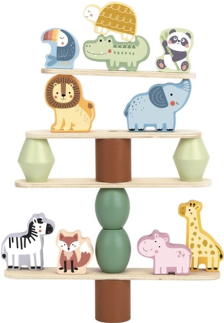 Klocki drewniane Woopie Stacking Animals 29 elementów (5904326949706) - obraz 4