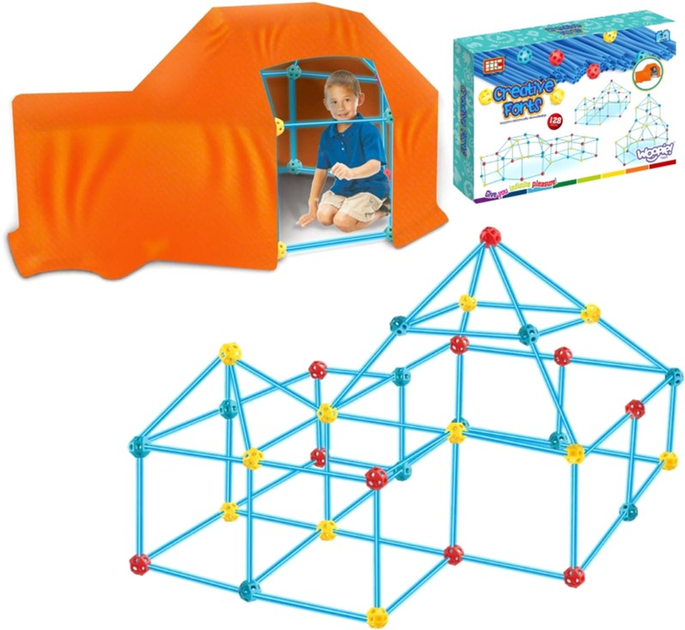 Klocki konstrukcyjne Woopie Creative Forts 128 elementów (5904326942929) - obraz 5