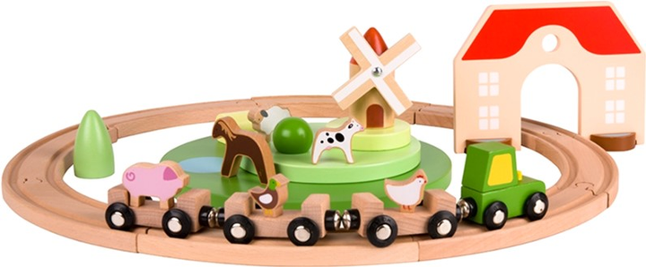Drewniana kolejka Classic World Farma (6927049054464) - obraz 7