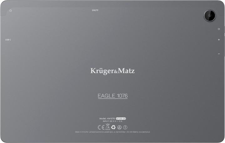 Tablet Kruger&Matz Eagle KM1076 8/128GB LTE Graphite (5901890097581) - obraz 5