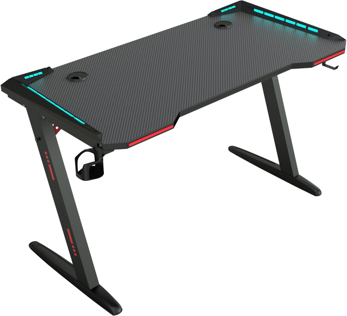 Геймерский компьютерный стол GT Racer T-1226 (120x60x73) Black – фото ...