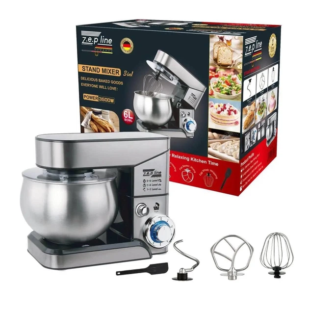 Кухонный тестомес миксер 3в1 Zepline ZP-105 3500 Вт – фото, отзывы