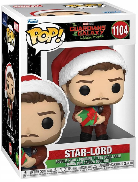 Фігурка Funko POP! Marvel The Guardians of the Galaxy Holiday Star-Lord 1104 (0889698643337) - зображення 3