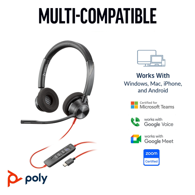 Наушники Poly Blackwire 3320-M (8X220AA) - изображение 2