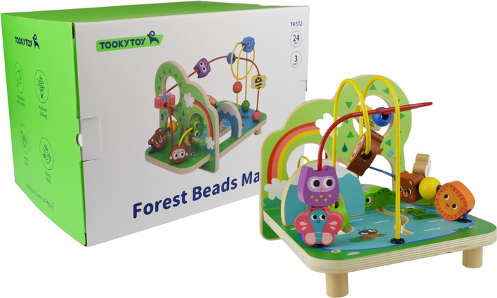 Розвиваючий лабіринт Tooky Toy Forest Bead Maze (6972633374800) - зображення 2