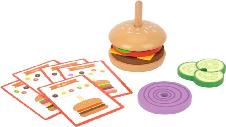 Zabawka edukacyjna Woopie Green Drewniany burger (5904326944992) - obraz 4