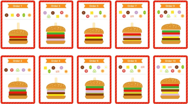 Zabawka edukacyjna Woopie Green Drewniany burger (5904326944992) - obraz 7