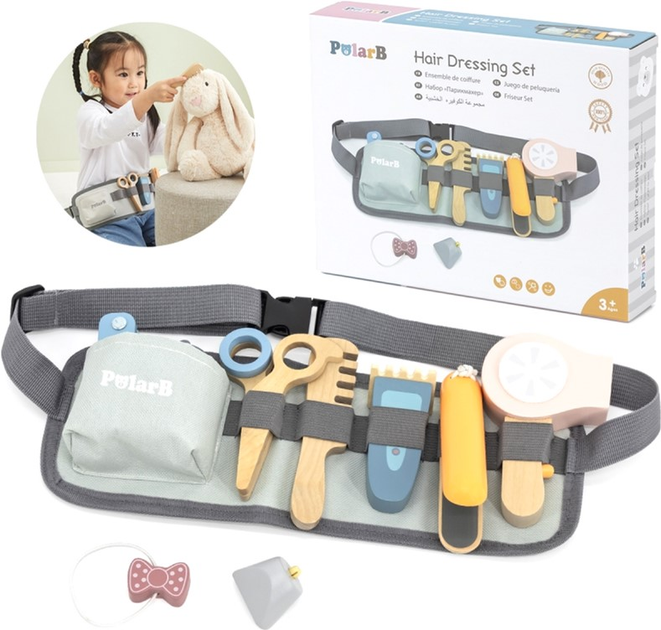 Набір перукаря Viga Toys PolarB Дерев'яний (6971608442018) - зображення 3