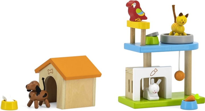Ігровий набір Viga Toys Wooden Домашні тварини (6971608445682) - зображення 4