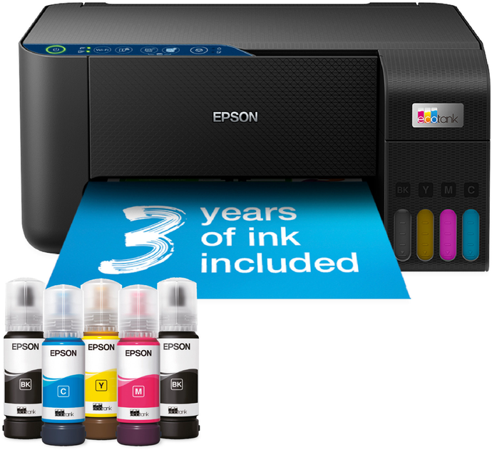 БФП Epson EcoTank L3271 Inkjet A4 WiFi Black (C11CJ67435) - зображення 2