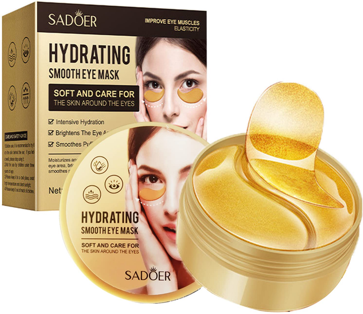 Гидрогелевые патчи под глаза Sadoer Hydrating and Smooth Eye Mask увлажнение и питание 60 шт (6973098893806) Гидрогелевые патчи под глаза Sadoer Hydrating and Smooth Eye Mask увлажнение и питание 60 шт (6973098893806)