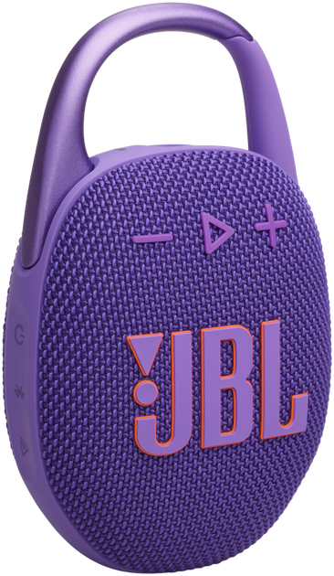 Портативная колонка JBL Clip 5, Purple (JBLCLIP5PUR) - Фото 2 Портативная колонка JBL Clip 5, Purple (JBLCLIP5PUR) - изображение 2