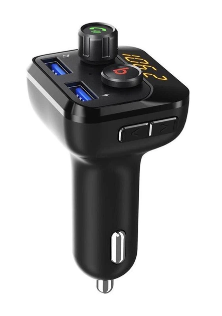FM-трансмиттер Grand-X MegaBass Bluetooth V5.0 Hands Free MicroSD, 2хUSB 1A+2.4A (DLTT) - изображение 2