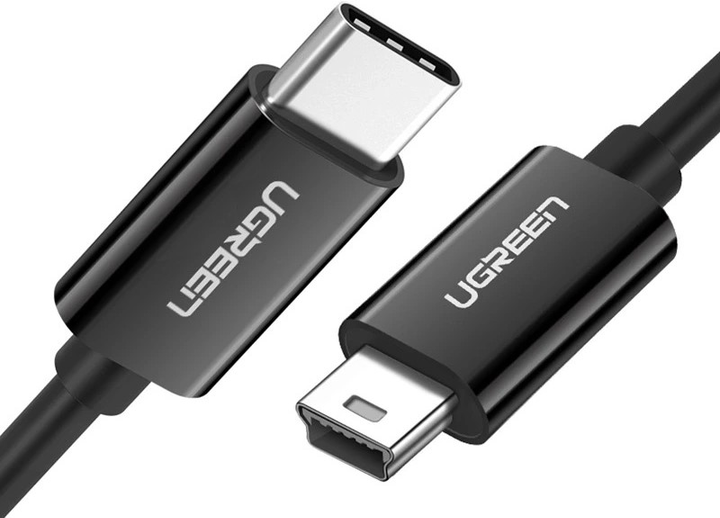 Кабель Ugreen US242 USB-C - mini-USB 1м Black (6957303854455) - зображення 1