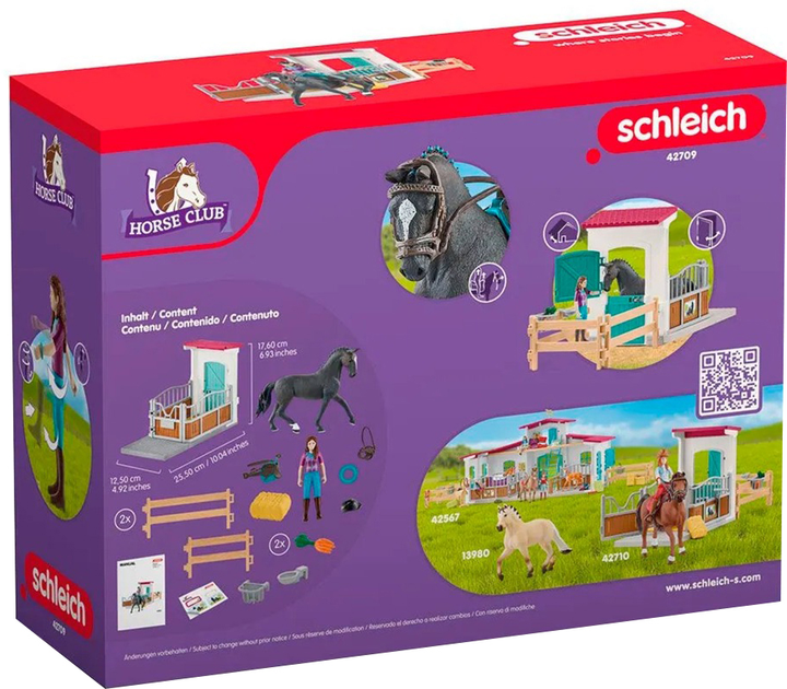 Ігровий набір Schleich Horse Club Boks la коні від Лізи та Шторму (4059433855219) - зображення 2