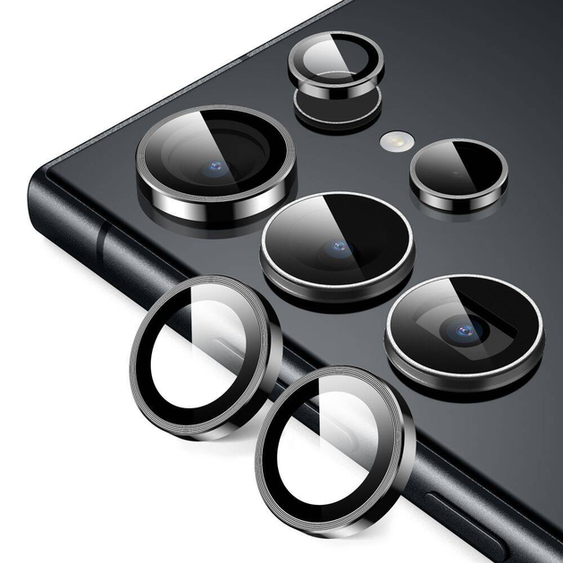 Osłony aparatu ESR Camera Protector do Samsung Galaxy S24 Ultra Black (4894240189429) - obraz 3
