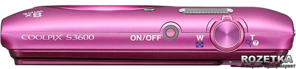 Фотоапарат Nikon Coolpix S3600 Pink (VNA554E1) купити на ROZETKA
