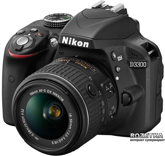 Фотоапарат Nikon D3300 18-55mm f / 3.5-5.6G VR II Kit Black