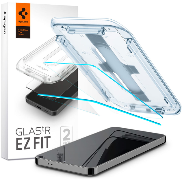 Zestaw 2 szkieł ochronnych Spigen Glas.tR EZ Fit do Samsung Galaxy S24 (8809971223430) - obraz 1