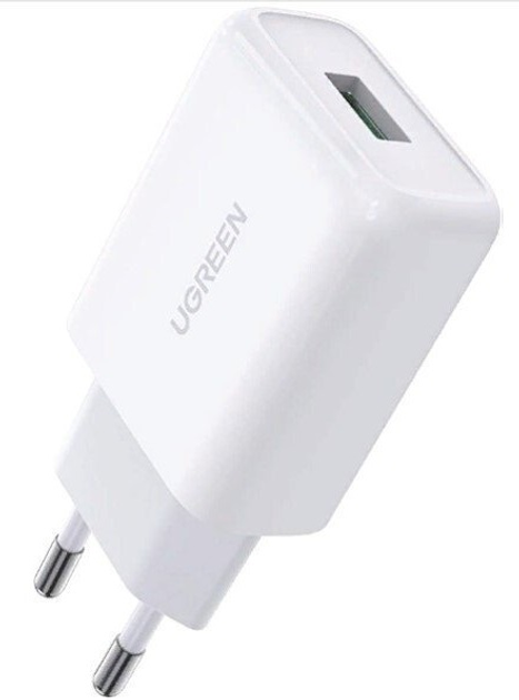 Ładowarka sieciowa Ugreen CD122 18W USB QC 3.0 Charger White (UGR-10133) - obraz 1