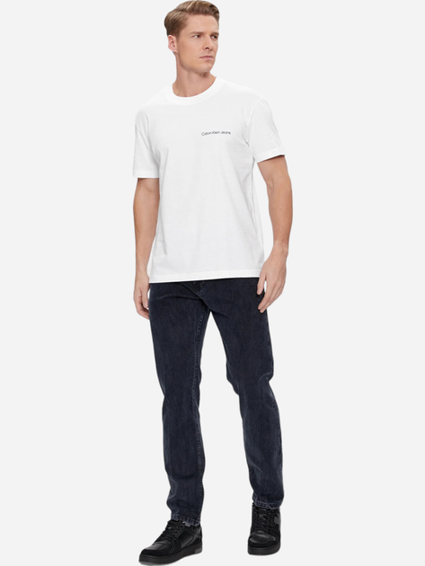 Футболка бавовняна чоловіча Calvin Klein Jeans J30J324671-YAF 3XL Біла (8720109047868) - зображення 3