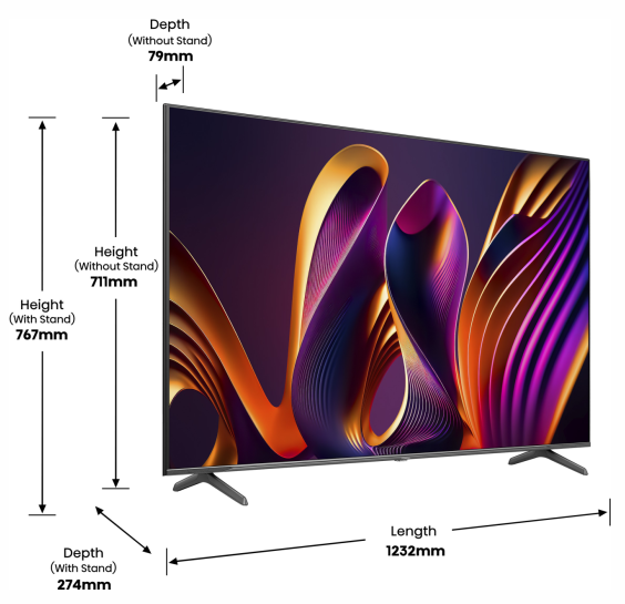 LED-телевізор Hisense 55E7NQ PRO (6998088) - изображение 2